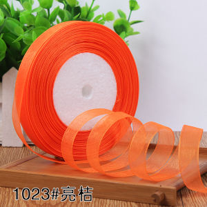 12mm Organza Ribbon 45Meters/Roll DIY Handmade Clothing Accessories Christmas Wedding Birthday Party Gift Wrapping Ribbon