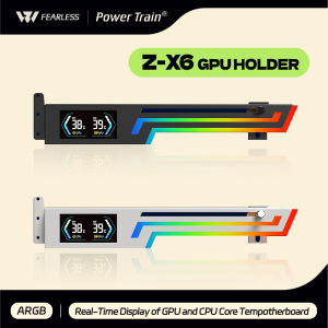 Power Train Z-X6 ARGB 5V 3PIN graphics card bracket adjustable height  AURA SYNC computer graphics card VGA bracket GPU Holde
