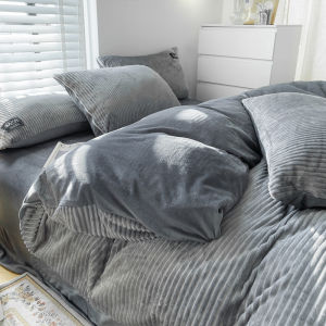 New Winter Coral Fleece Bed Set