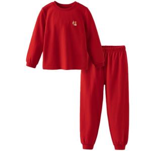 Antibacterial New Years Underwear Set for Boys And Girls David Bella Childrens Home Clothes Red Color Spring Autumn Season