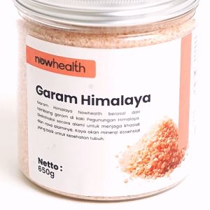 Garam Himalaya 650 gr Nowhealth Himalayan Pink Salt Organik Penyedap Rasa Bumbu Premium