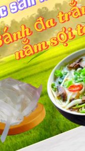 500G_BÁNH ĐA TRẮNG NẮM SỢI TO THÁI BÌNH/PHỞ NẮM KHÔ LOẠI NGON