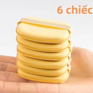 Bộ Bông Phấn Trang Điểm Siêu Mềm Mại Cho Nữ Kích Thước 6cm Dùng Được Khi Khô Và Ướt Dụng Cụ Làm Đẹp Hàn Quốc 6-16 Chiếc Mỗi Combo