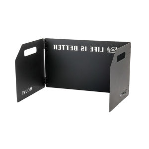 【Outdoor】3 Plates Camping Stove Windscreen Storage Bag Outdoor Stove Wind Shield Folding Outdoor Stoves Windscreens Picnic Tool