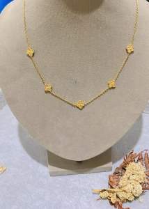 Kalung klopper 5 baris motif titan wanita