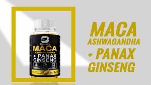Akar Maca Kapsul dengan Akar Ashwagandha & Panax Ginseng Korea