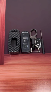Sarung Kunci For Honda PCX 160 ADV 160 Click 160 Scoopy 2023 Remote Key Case Cover Carbon Fiber Keychain