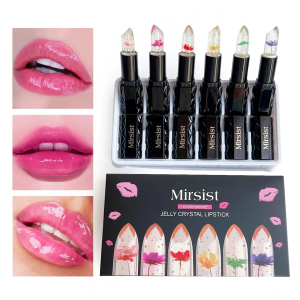 Bộ Son Dưỡng Môi Đổi Màu 6 Cây Dạng Thạch Pha Lê Dưỡng Ẩm Phục Hồi Lâu Trôi Nuôi Dưỡng Làm Mờ Nếp Nhăn Chăm Sóc Môi Tạo Màu