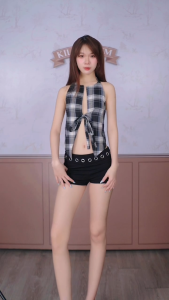 Áo yếm caro cột nơ hở lưng quyến rũ AMELIE - KILL SYSTEM