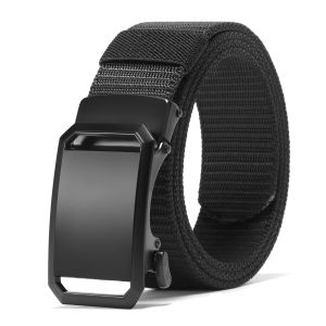 Newest Automatic Buckle Belt Canvas Tactical Waist Belt v Durable Casual Outdoor Hunting Adventures Training Pants Belt For Mens