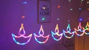 4M Lampu Solar deepavali light 8modes Deepavali deco item outdoor Waterproof Fairy String Light deepavali decoration