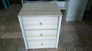 Bedside cabinet assembly furniture 2 drawers
