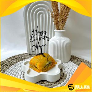 [COD] TOPPER AKRILIK ULANG TAHUN | TOPPER AKRILIK HAPPY BIRTHDAY | HIASAN TUSUKAN ULANG TAHUN KUE MURAH WARNA HITAM
