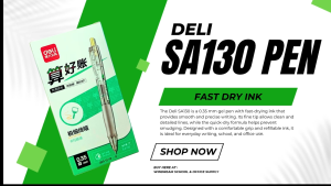 Deli SA130 0.35mm Fast Dry Ink 4pcs Pen