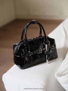 CHIO2ND | Túi Xách Tay Qua Suối Vintage Đỏ Mini Đựng Đa Năng Da Cao Cấp Dáng Boston Dành Cho Nữ Dùng Đi Tiệc Văn Phòng