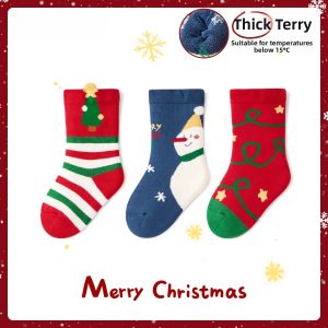 Thick Warm Baby Socks Red
