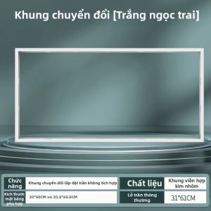 NVC | Khung Chuyển Đổi Nhôm cho Máy Sưởi Phòng Tắm Màu Bạc