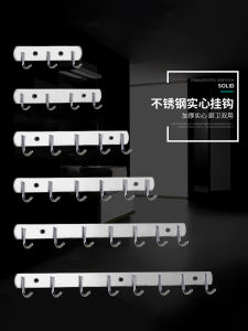 Dây Treo Quần Áo Bằng Thép Không Gỉ Chịu Lực Mạnh Dây Treo Tường Nhà Bếp Dây Treo Phòng Tắm Dây Treo Bằng Nhựa Nhiều Móc Dây Treo Bằng Keo