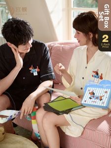 GONGDIE | Dachshund Pattern Couples Pajamas Set Summer