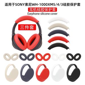Sony WH-1000XM5/4/3 Overhead Headphone Protective Case Full Cover Silicone Earpad Replacement Shell Soft Dustproof Anti-scratch
