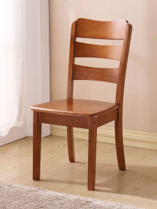 เก้าอี้ทานอาหารแบบไม้แท้ รุ่น A36 สำหรับบ้าน ร้านอาหาร แบบจีน ไม่มีหมอนรองนั่ง ไม่หมุน ไม่ต้องประกอบ