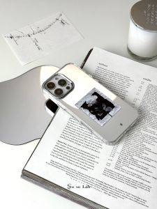 Original Design Mirror Surface White Rose Phone Case for iPhone 16 pro Max Xiaomi 15 Apple 16 pro Huawei Mate 70 pro P 70 New Model