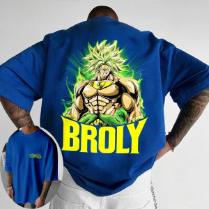 เสื้อยืดลายดราก้อนบอลสำหรับผู้ชาย ลายอนิเมะญี่ปุ่น โบรลี่ สำหรับฤดูใบไม้ร่วง เสื้อยืดแขนสั้นทรงโอเวอร์ไซส์สำหรับเด็กผู้ชาย แฟชั่นทันสมัย ชุดคู่พ่อแม่ลูก