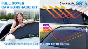 Model Y/YL Juniper Camping Privacy Curtain 8-Piece Camping Shades Privacy Screens Tesla Model Y Sunshades UV Blocker
