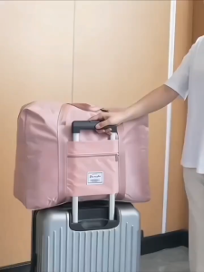 Túi Xách Du Lịch 41cm Đựng Đồ Có Chỗ Cài Vali Vải Dù Chống Nước Túi Đựng Hành Lý Dung Tích Lớn Vải Dày Dặn Chắc Chắn