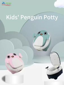 Penguin Children Toilet Baby Potty Training Stool Toilet With Comfortable Cushion BS5502