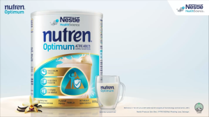 Nutren Optimum Cereal. Adult Complete Nutrition Whey Protein milk formula 800g