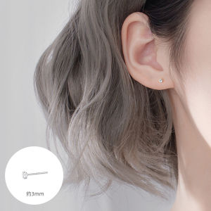 Zircon Pure Silver 925 Earrings Womens Summer Fashion Ear Cuff Piercing  out New Style Korean Style Couple Jewelry