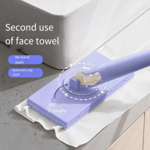 YESPERY Hands-Free Cleaning Mop For Floor Window Long Handle 360° Rotation Wet Wipes Mop Household Kitchen Cleaning Tool