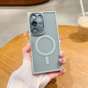 🇹🇭🔥ส่งออก24ชม.🔥เคสซัมซุง MagSafe เคส samsung s23 ultra เคส s24 ultra เคสโทรศัพท์มือถือแบบใส แม่เหล็ก กันกระแทกสำหรับ Samsung Galaxy S25 S24 S23อัลตร้าพลัส + S22อัลตร้าบวก S20 FEรุ่นขายด