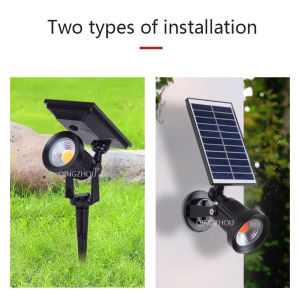 Solar Spotlights Outdoor Waterproof Spot Lights Brightness Adjustable for Garden Backyard Driveway Patio Decor