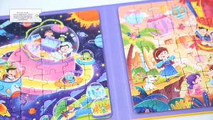 Magic Kids Educational Jigsaw Puzzles Animal & Ocean Adventures Pirate & Dinosaur Fun - Space Explorer Series for Kids