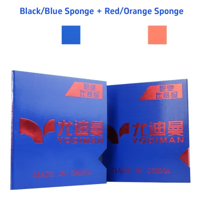 YODIMAN Professional 2Pcs Table Tennis Rubber Original -2.2mm 38Degree Sponge Strong Adhesion & Quick Rebound Sticky Spin-Enhanced Surface for Fast Attack | Fits Universal Blades