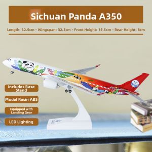 Morning Star | Illuminated Wheeled A350 Airplane Model Large