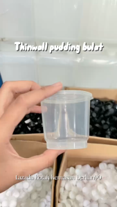 Cup pudding 100 ml + tutup thinwall cup wadah sambal cup jelly isi 25 pcs