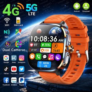 GUHUAVMI | Đồng Hồ Thông Minh 4G 5G SIM Card Dành Cho Nam 8GB+128GB Màn Hình AMOLED 2.4 GPS WiFi Gọi Video Ứng Dụng Xã Hội Hệ Điều Hành Android