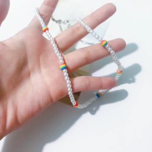 [FREESHIPMAX] Dây chuyền ngọc trai nhân tạo mix hạt tròn Vòng cổ đẹp phụ kiện thời trang Hàn Quốc phong cách dễ thương - quà tặng thủ công - Minehandmade