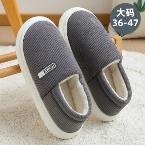 Dép Bông Lót Lông Cừu Mùa Đông Ấm Áp Chống Trượt Đế Dày Cho Nam Và Nữ Dùng Trong Nhà