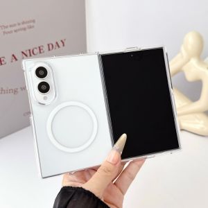 Clear and Translucent Magnet Adsorption Case for Samsung Z Fold 8 Ultra Fold8 Galaxy Z Fold 7 6 5 All-inclusive Protection Cover