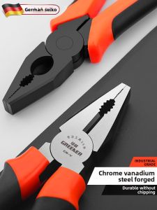 MONLEYTA | Industrial Grade Tiger Mouth Pliers Electricians Tool Kit Effort-Saving Wire Cutter Sharp Nose Crimping Pliers Set