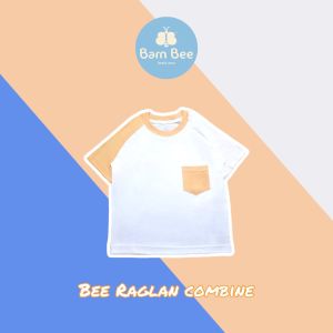 Barnbee Raglan Pocket Combine - Kaos Anak Raglan Kombinasi Saku - Cotton Combed 30s Premium