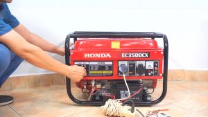 Máy Phát Điện Chạy Xăng HONDA EC5500CX ( Có Đề + Giật Nổ ) -  Tải 2 Điều Hòa 12000BTU Và Các Thiết Bị Điện Trong Nhà - Bảo Hành 12 Tháng