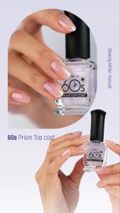 Prism Top Coat Glitter Nail Polish - Long-Lasting Sparkle Finish