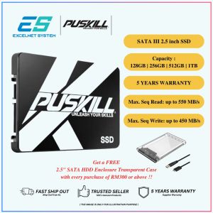 PUSKILL Solid State Drive SATA3 Hard Disk 128GB 256GB 512GB 1TB SSD for Desktop or Laptop 512 Sd Card 512 Gig Micro Sd Usb Stick 512Gb - Lazada