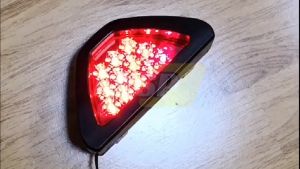 12 LED Red 3rd Brake Light for Motorcycle or Car /  Tail Light Triangle Design Universal For Motorcycle And Car