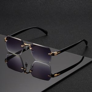 New Fashionable Square Frameless Glasses with Lightweight Design Suitable for Daily Wear and Parties